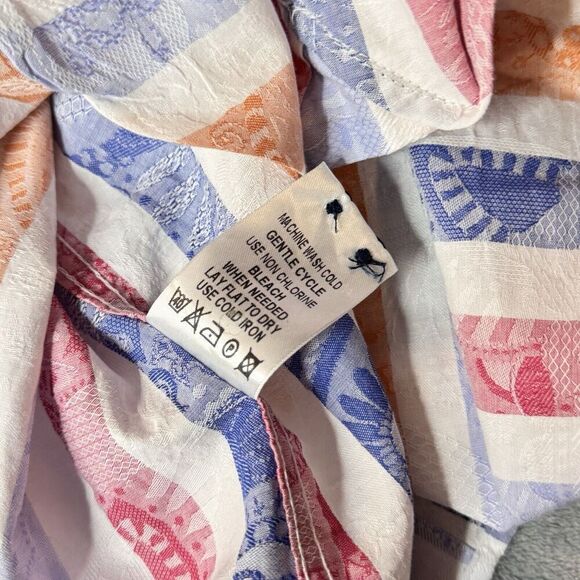 Luchiano Visconti Sz XL Men's Multi-Color Abstract Cotton Long Sleeve Shirt NICE - Picture 11 of 16